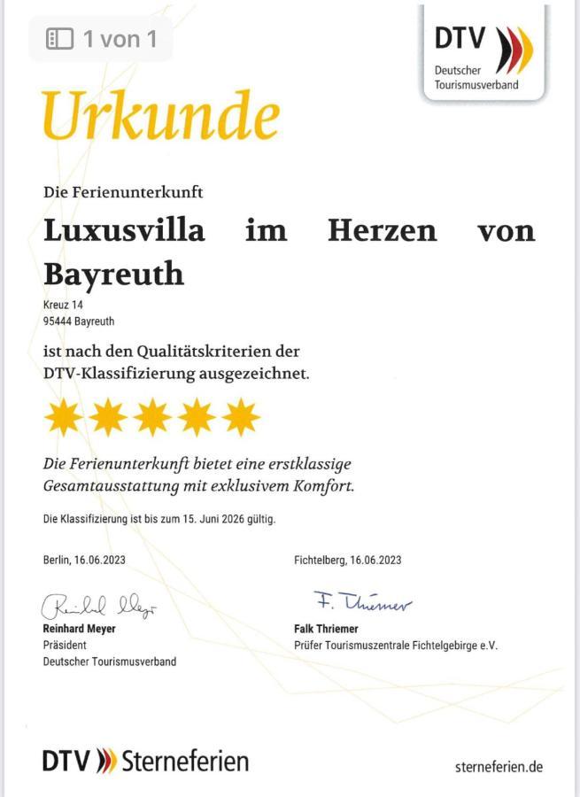 Villa Johner Bayreuth Eksteriør bilde